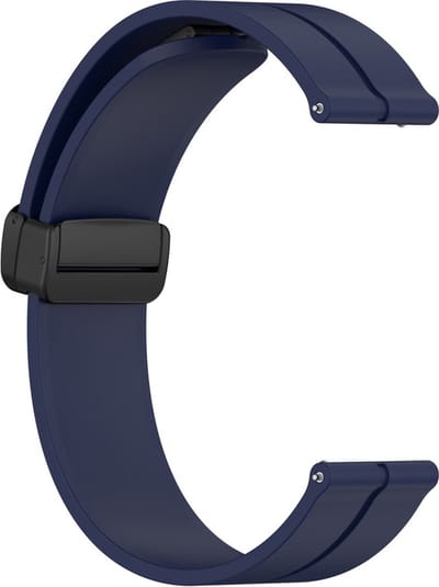 Siliconen bandje - geschikt voor Samsung Galaxy Watch 7 / Watch FE / Watch 6 (Classic) / Watch 5 (Pro) / Watch 4 (Classic) / Watch 3 41 mm / Active / Active 2 / Watch 42 mm - donkerblauw