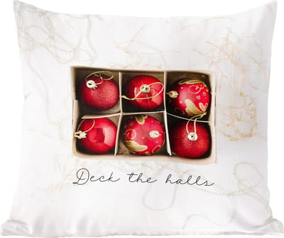 Sierkussens - Kussentjes Woonkamer - 60x60 cm - Kerst - Rood - Goud - Kerstversiering - Kerstdecoratie voor binnen - Woonkamer