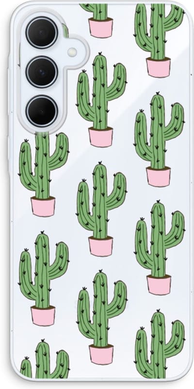 Case Company® - Hoesje geschikt voor Samsung Galaxy A35 hoesje - Cactus Lover - Soft Cover Telefoonhoesje - Bescherming aan alle Kanten en Schermrand