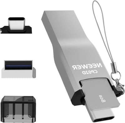 Micro SD Kaartlezer USB C en USB A, TF Kaartlezer USB 3.1 voor Micro SD, Micro SDHC, Micro SDXC, Geschikt voor iPhone, Android, MacBook en Laptop
