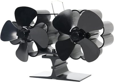 JGS Premium - Kachelventilator met 8 bladen voor houtkachel en open haard - Stil en snelstartend