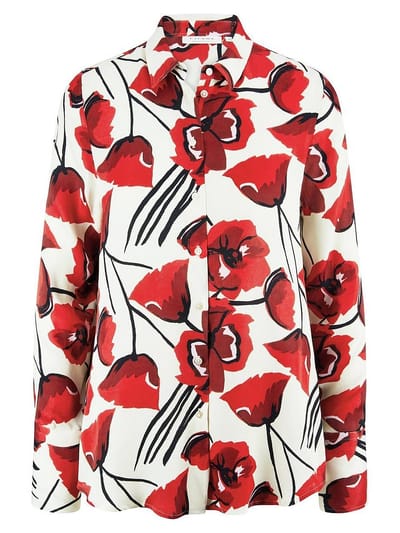 Blouse lange mouwen Van Eterna wit