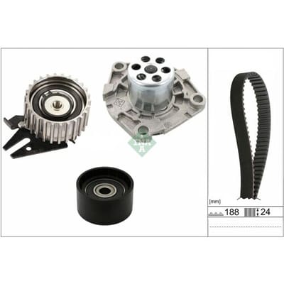 Waterpomp + distributieriem set Schaeffler INA 530 0968 30