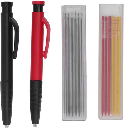 Spacnana Mechanische Houtbewerking Potlood Set - 2 Stuks met 12 Navullingen