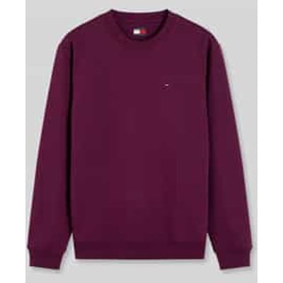 Tommy Jeans Trui Tjm Reg S Flag Crew Ext Dm0dm20741 V11 Calypso Berry Mannen Maat - S