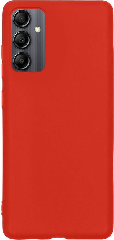 Hoes - Geschikt voor Samsung Galaxy A14 - Sterk & Shockproof - Hoesje Cover - Siliconen Case - Rood