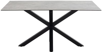 Eettafel Rechthoek 160cm - Grijs Keramiek - 6-8 Personen - Axel - Giga Living