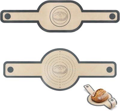 Bakmat voor Braadpan; Zuurdesem Broodmat met Lange Handvatten; Antiaanbaklaag Kneedmat