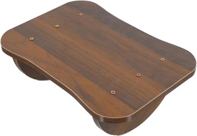 Houten Voetensteun - Bureau Kruk - Ergonomisch Zitten - Schommelende Beweging - 34 x 24 x 14 cm - Lichtbruin