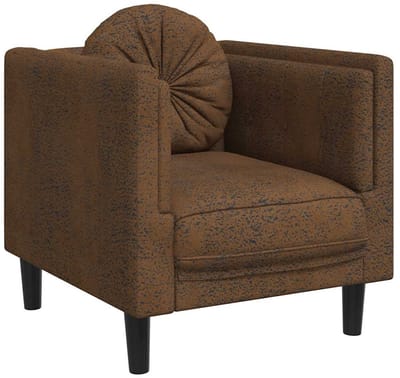 Fauteuil - Relaxzetel - Relaxstoel - Relaxfauteuil - Stoel - Met armleuning - Voor één Persoon - Bruin