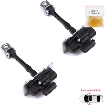 EDP951-1 2 Pièces Avant Gauche ET Droite Loquet de Porte Charnière Butée de Porte Limiteur de Vérification pour Peugeot 308 MK2 2013-2021 4/5 Portes 9677466980