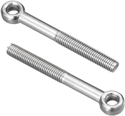 Ringschroef M10 - Hefoogbouten - Bevestigingswerkzaamheden - 304 Roestvrij Staal - 90 mm Lengte - Zilver