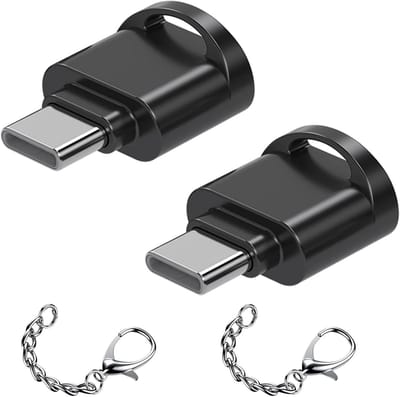 Geheugenkaartlezer - SD adapter - Bestanden Overzetten - Hoge Snelheid - 2 Stuks - Zwart