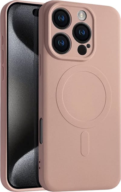 Casify Siliconen Hoesje geschikt voor MagSafe iPhone 16 Pro Hoesje - Roze