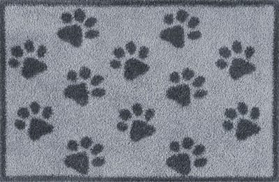 Kleen-Tex Turtle Wasbare Deurmat - Paws Grey - 40 x 60 cm