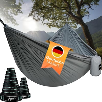 Premium ultralichte parachutezijde hangmat voor 2 personen - extra hoge draagkracht - camping - Freigeist