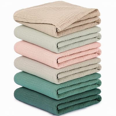 Dailygoods- Spuugdoeken Set van 6 - 100% Katoen - 60x60 cm - Zacht/Ademend - Extreem Absorberend - Ideaal voor Pasgeborenen - Hydrofiele Doeken