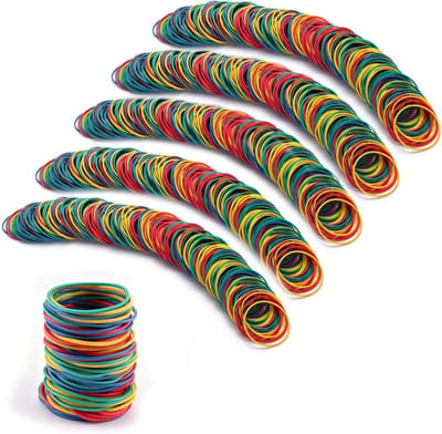 Hoogwaardige elastische rubberen banden, 800 stuks van 38 mm voor huishoudelijk gebruik, duurzaam en veelzijdig