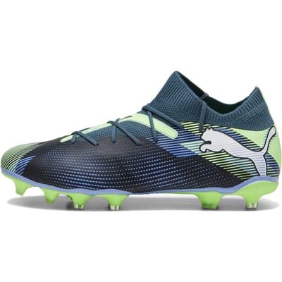 PUMA FUTURE 7 MATCH FG/AG Unisex Sportschoenen - Gray Skies-PUMA White-Fizzy Apple - Maat 43