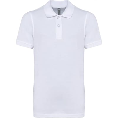 Kariban Kinderpolo met korte mouwen K268 - White - 10/12 Y (10/12 ans)