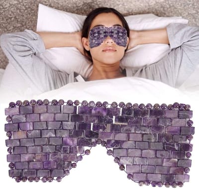 Allecto - Oogmasker - Koelend slaapmasker voor ontspanning - Paarse kleur - Koude behandeling - Vermindert oogvermoeidheid - Geschikt voor dageli