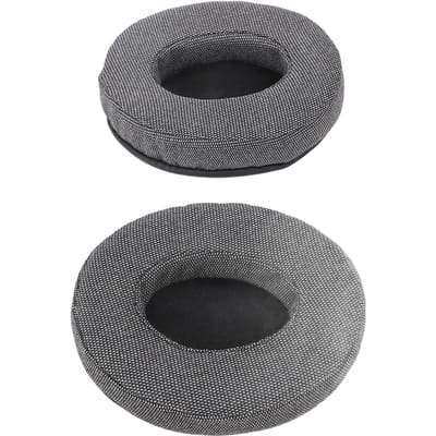 1 Paar Hoofdtelefoon Oorkussentjes Ademende Stof Schuimrubber Oorkussentjes Vervanging voor ATH M50X M40X gray