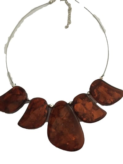 Petra's Sieradenwereld - Ketting met bruine stenen (10452050)