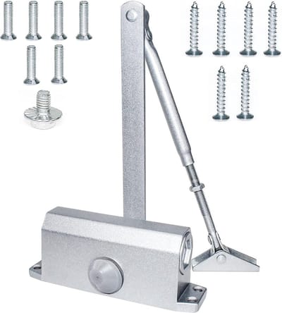 Automatische hydraulische deurdranger - verstelbare deurdranger met compasarm - ideaal voor thuis, winkel of kantoor - deuren tot .
