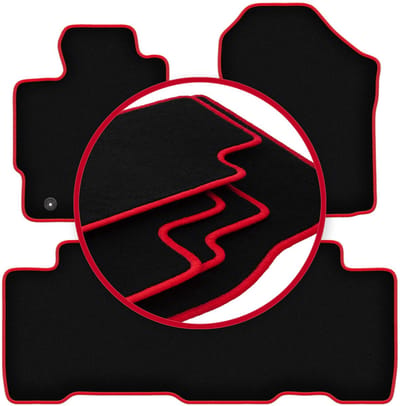 CARLUX-RED automatten voor: Toyota Verso-S minivan (2010-2015)