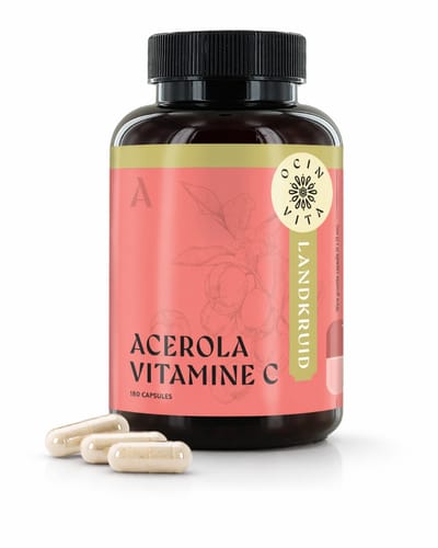 Acerola Vitamine C Capsules 180 stuks – Natuurlijke Vitamine C – 175 mg Vitamine C – Vegan – Zonder Toevoegingen – Ocin Vita
