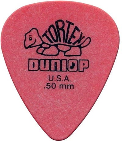 Dunlop 418-P-50 Plectra Rood 0.50 Mm 12-Pack Voor Elektrische Gitaar Speelervaring
