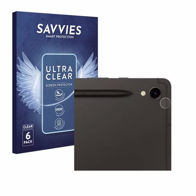Savvies - Screenprotector voor Samsung Galaxy Tab S9 WiFi (ALLEEN Camera Lens) - Folie Beschermfolie transparant 6 Stuks