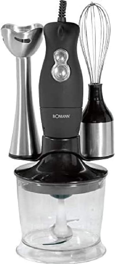 Krachtige Staafmixer Set met Hakmolen en Garde - 4-in-1 Keukenapparaat