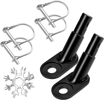 Fietskoppeling voor hondenaanhanger en kinderaanhanger - 2 stuks trekhaak accessoires voor fietsen, multifunctionele bevestiging en duurzame kwaliteit