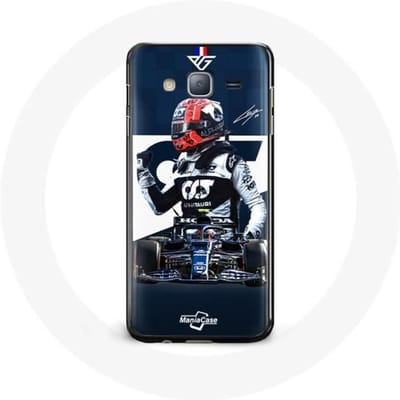 Hoesje voor Samsung Galaxy J3 Formule 1 Max Verstappen F1 Racing Driver Blauw blauw