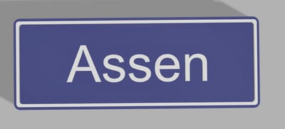 Koelkast magneet plaatsnaam Assen