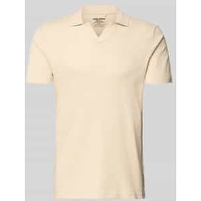 Regular fit poloshirt met structuurpatroon Model 'Heskild'