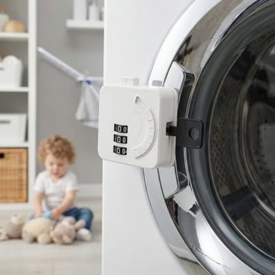 Koelkastslot met code zonder boren - kindveilig - zelfklevend - voorkomt ongeoorloofd openen - ShopVlot