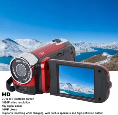 Aladdien - Draagbare digitale camera - 16mp - Vlogging camera voor