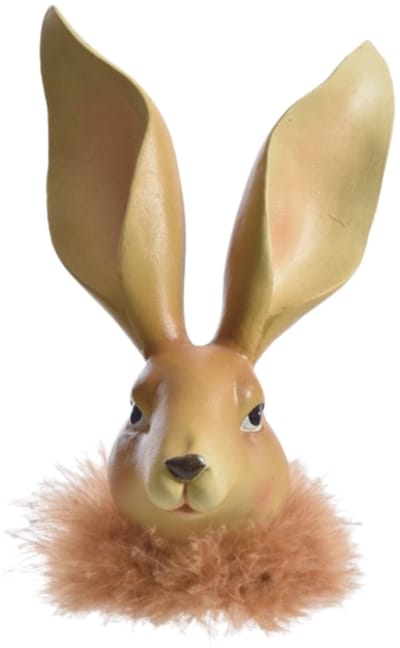 Beeld Rabbit Fluffy bruin 18 cm-pasen-konijn