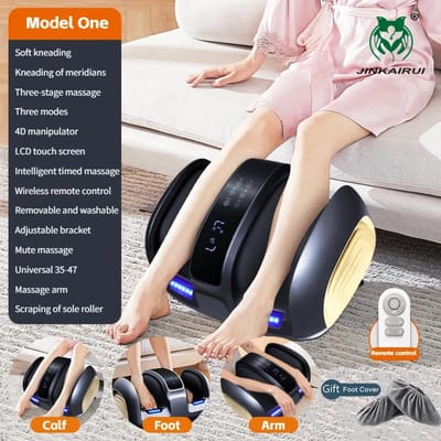 Voetmassager met Deep Tissue Massager Verbetert de Bloedsomloop door Kneedbewegingen Warmtetherapie - Plantaire Fasciitis AU