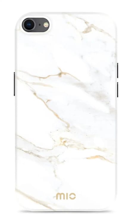 MIO by Mobilize Hoesje | Geschikt voor Apple iPhone SE (22/20)/8/7 | Compatibel met MagSafe / Qi2 | Hard Shell Back Cover | White Marble