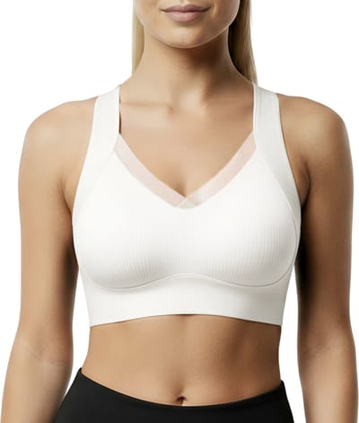 Naadloze Comfort BH - Maat M - Wit - Met bh vulling - bamboe bh - Extra comfortabele BH - Zwangerschaps bh - Bh met beugel - met push up - Magic bra - met pads - Dames ondergoed