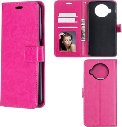 LuxeBass Hoesje geschikt voor Xiaomi Mi 10T Lite - Boekhoesje met kaartvakken - Roze gsm hoesje - telefoonhoes - telefoonhoesjes