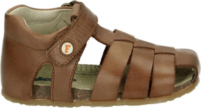Falcotto - ALBY - SandalenJongensKindersandalen - Kleur: Cognac - Maat: 23