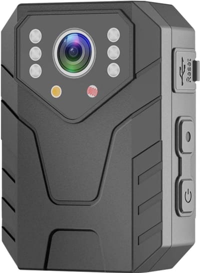 Bodycam met audio - Draagbare recorder - Veiligheid bewaken - 1080P HD opname - 78x54.8x31mm - Zwart