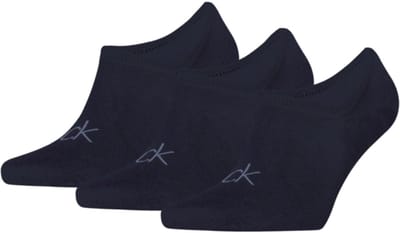 Calvin Klein Footies High Cut Heren 3-Pack Dark Navy