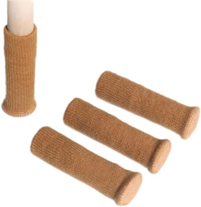 Famanu – Stoelsokken - vilten stoelpootdoppen - elastisch gebreide stoelpootdoppen - stoelpootdoppen voor meubels - tafel - bescherming van vloeren - huisvilten pads - voorkomt krassen en geluiden