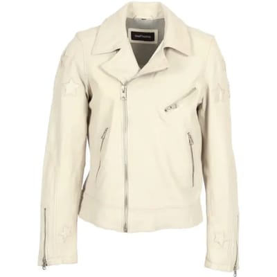 Leren jas voor vrouwen Oakwood ED Gold Stars
