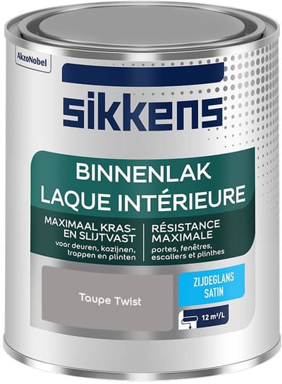 Sikkens - Binnenlak Zijdeglans - Taupe Twist - Mengverf - 750 Ml